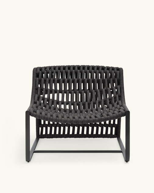 Juta anthracite lounge armchair