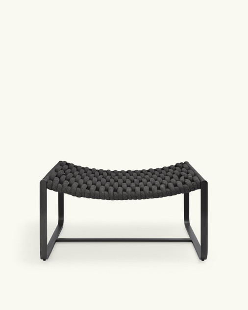 Juta anthracite pouff