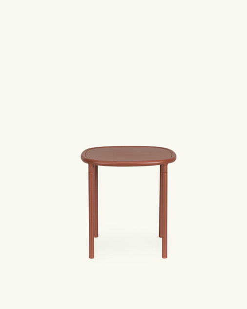 Grecale 55x55 brick red coffee table