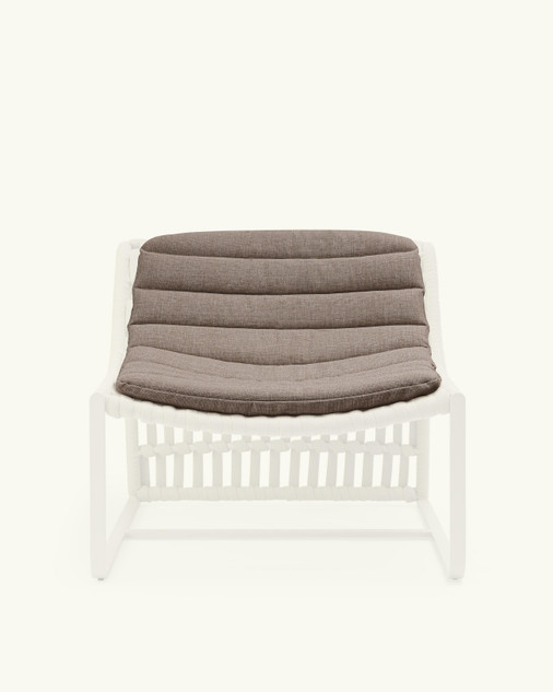 Juta taupe armchair topper