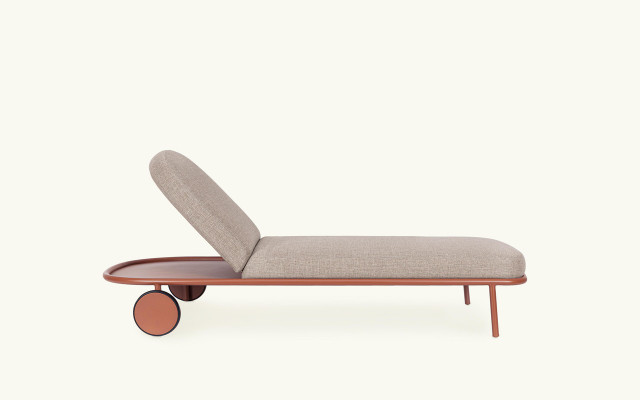 Lettino Grecale mattone