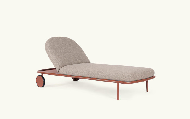 Lettino Grecale mattone