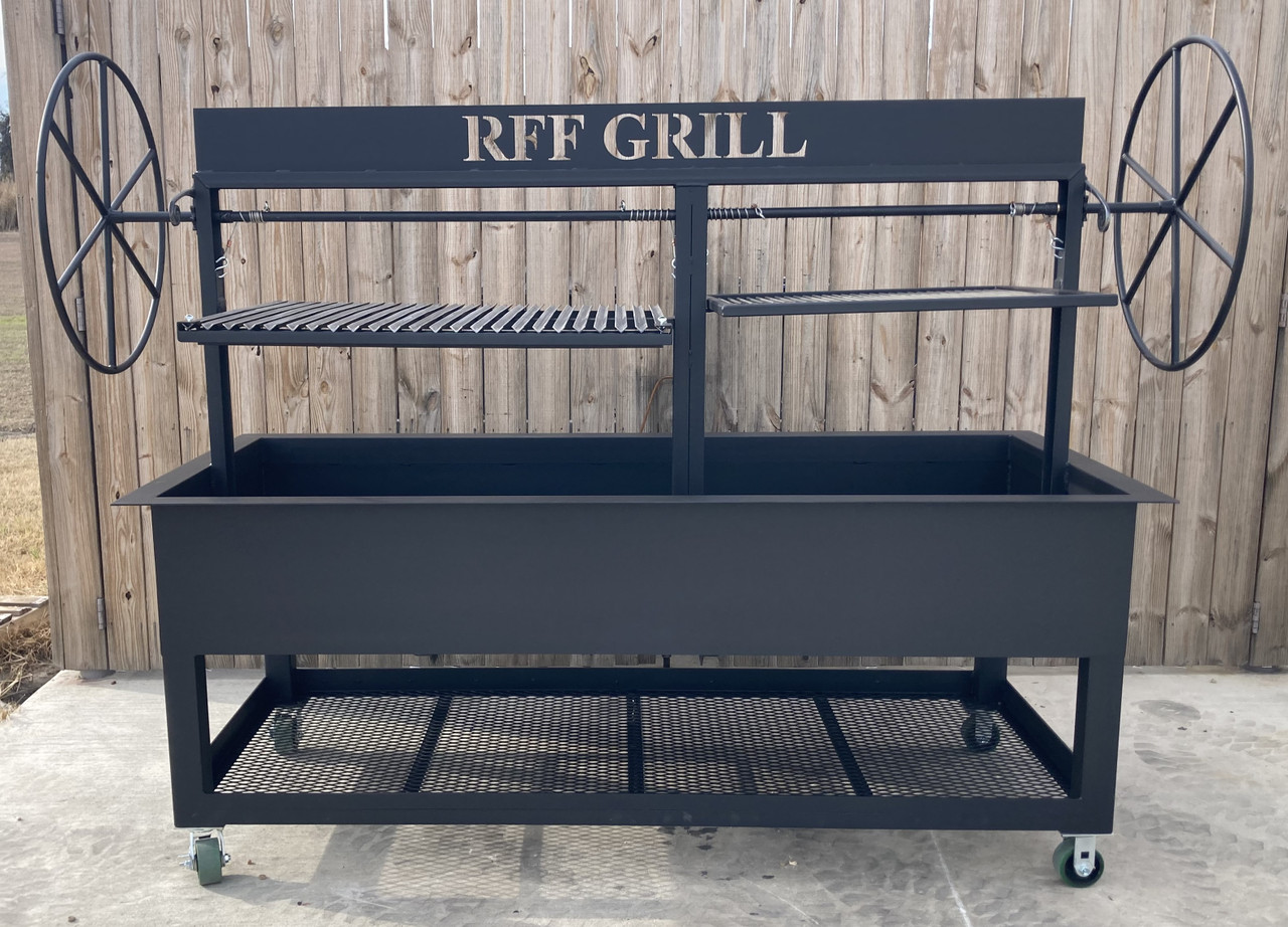 4'x3' Santa Maria Trailer BBQ Grill