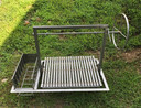 Stainless Steel Argentine Grill Kit with Side Brasero and a Four Sided Flange
