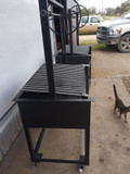 RESIDENTIAL ARGENTINE GRILL WITH NO BRASERO Plus Cart with Casters
