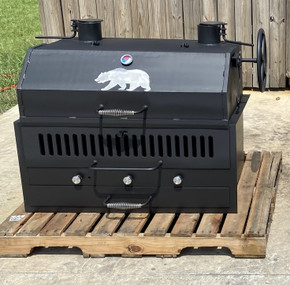 Hybrid Grill all in one Gas, Wood, & Charcoal Grill