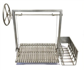 Architectural Stainless Steel Argentine Grill with Side Brasero