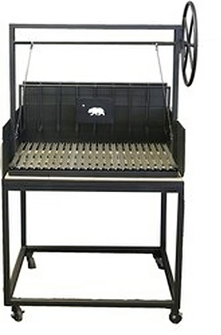 Argentine Grill with Rear Brasero Plus Legs with Casters