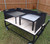 Fire Table with Grill, Chapa, and Windscreen