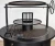 NorCal Unit #3044 round insulated charbroiler with center brasero and fixed cooking surface