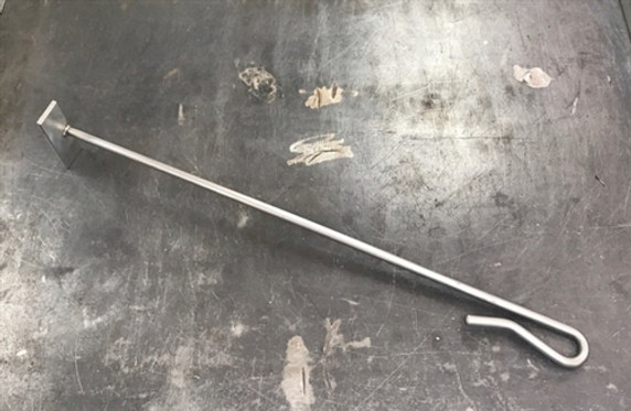 BBQ Tool, Handcrafted Steel T Rake