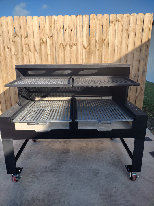 Commercial Fire Table with Warming Racks