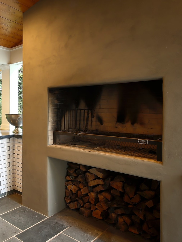 Uruguayan Grill Kit for a masonry firebox, fire table, or fireplace