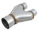 Jones Exhaust SU6-3SS Stainless Steel Stamped Y-Pipe 3 Single Pipe 2.25 Dual Pip Jones Exhaust SU6-3SS Stainless Steel Stamped Y-Pipe 3 Single Pipe 2.25 Dual Pip