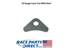 USA Laser Cut Weld On 90 Degree Gusset with 1/2" Hole 10 Gauge Thick .140"
