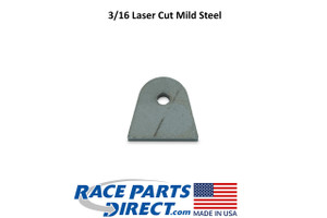USA Laser Cut Weld On Shock Strut Tab Flat Bottom and .25" Hole 3/16" Thick