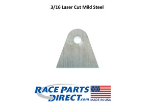 USA Laser Cut Weld On Shock Strut Tab Flat Bottom and .37" Hole 3/16" Thick