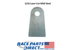 USA Laser Cut Weld On Shock Strut Tab Flat Bottom and .5" Hole 3/16" Thick