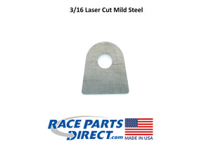 USA Laser Cut Weld On Short Shock Strut Tab Flat Bottom and .5" Hole 3/16" Thick