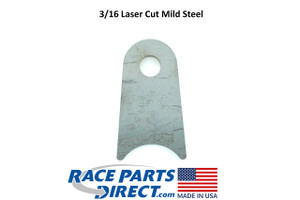 USA Laser Cut Weld On Shock Strut Tab Round Bottom and .5" Hole 3/16" Thick