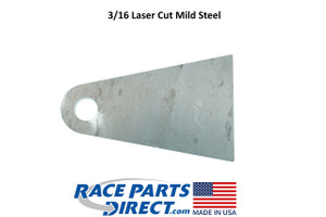 USA Laser Cut Weld On Large Shock Strut Tab Round Bottom and .5" Hole 3/16" thick