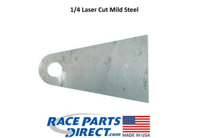 USA Laser Cut Weld On Large Shock Strut Tab Round Bottom and .5" Hole 1/4" thick
