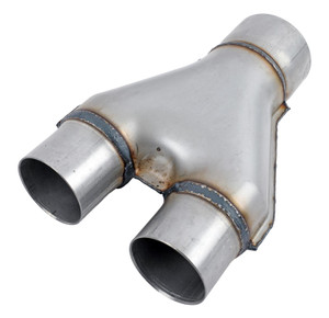 Jones Exhaust SU6-3SS Stainless Steel Stamped Y-Pipe 3 Single Pipe 2.25 Dual Pip Jones Exhaust SU6-3SS Stainless Steel Stamped Y-Pipe 3 Single Pipe 2.25 Dual Pip