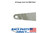 USA Laser Cut Tall Bracket Weld On Tab 1/4" Hole 10 Gauge Thick .140"