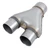 Jones Exhaust SU6-3SS Stainless Steel Stamped Y-Pipe 3 Single Pipe 2.25 Dual Pip