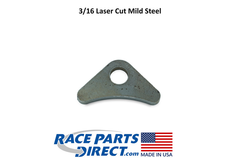 USA Laser Cut Weld On 90 Degree Gusset with 1/2" Hole 3/16" Thick