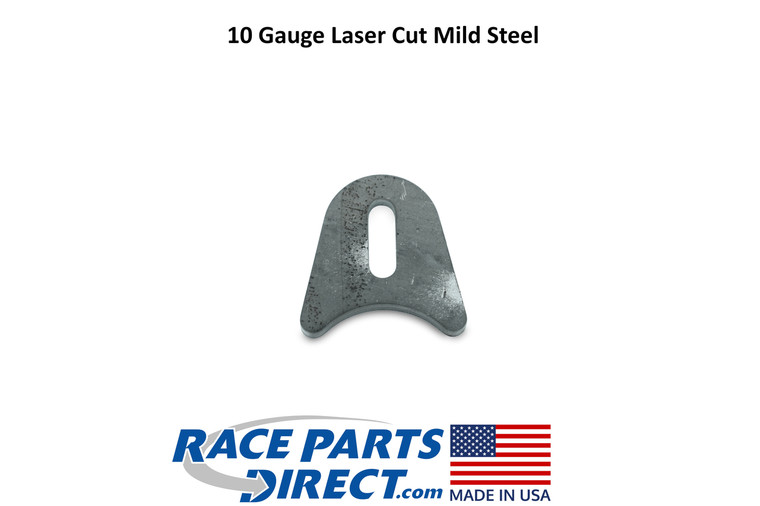 USA Laser Cut Weld On Shock Strut Mount Tab Round Bottom .25" Slot 10 Gauge .140