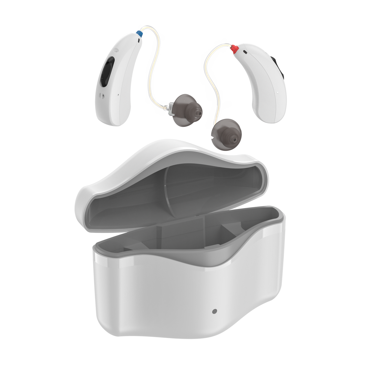 Programmable Streaming Primo DR803 RIC Lithium Rechargeable Hearing Aids with Charger