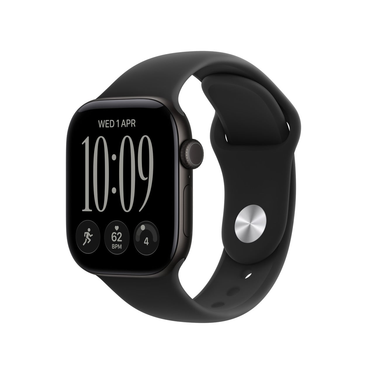 Apple Watch Series 12 Black Aluminium Case with Sport Band