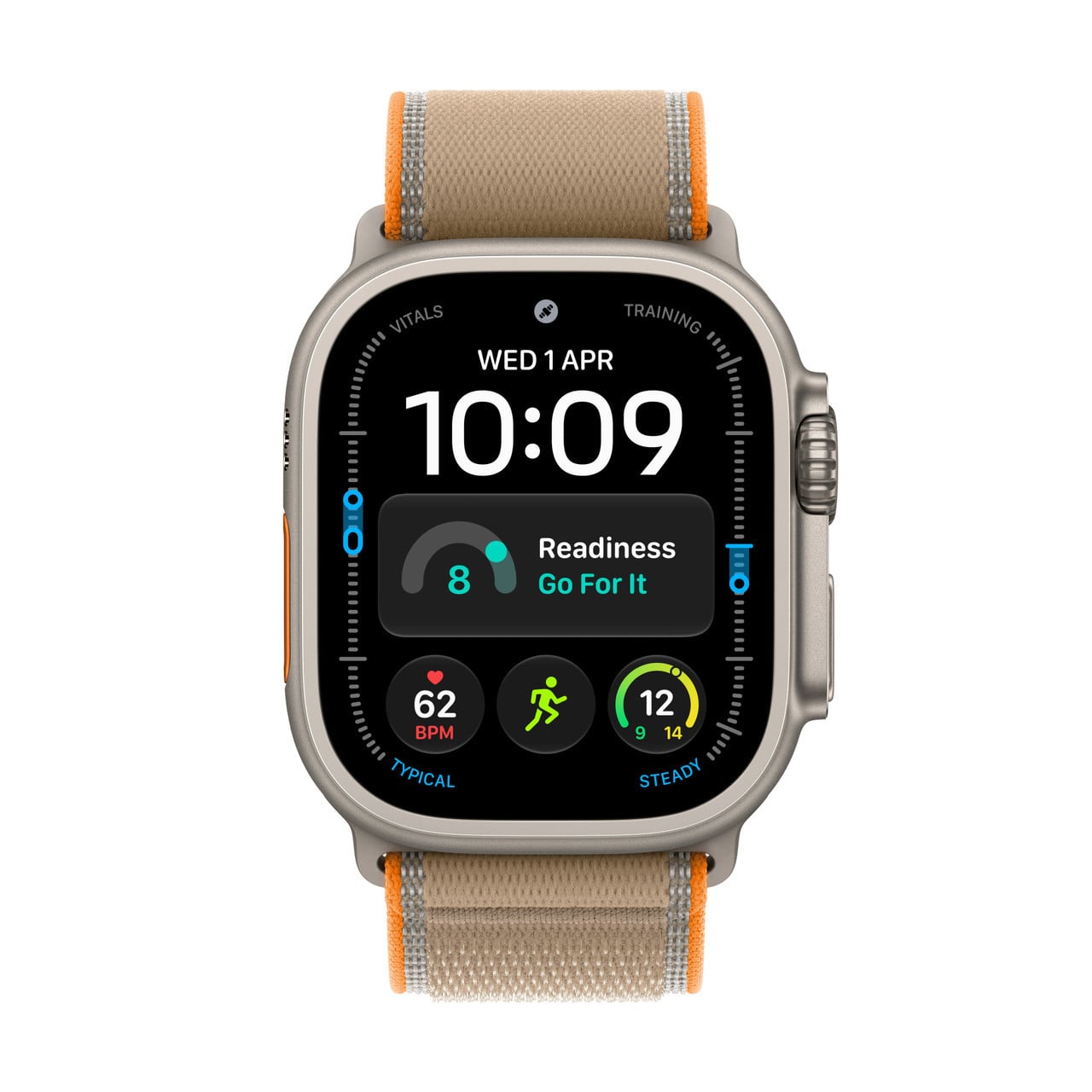 Apple Watch Ultra 4 Natural Titanium Case with Trail Loop