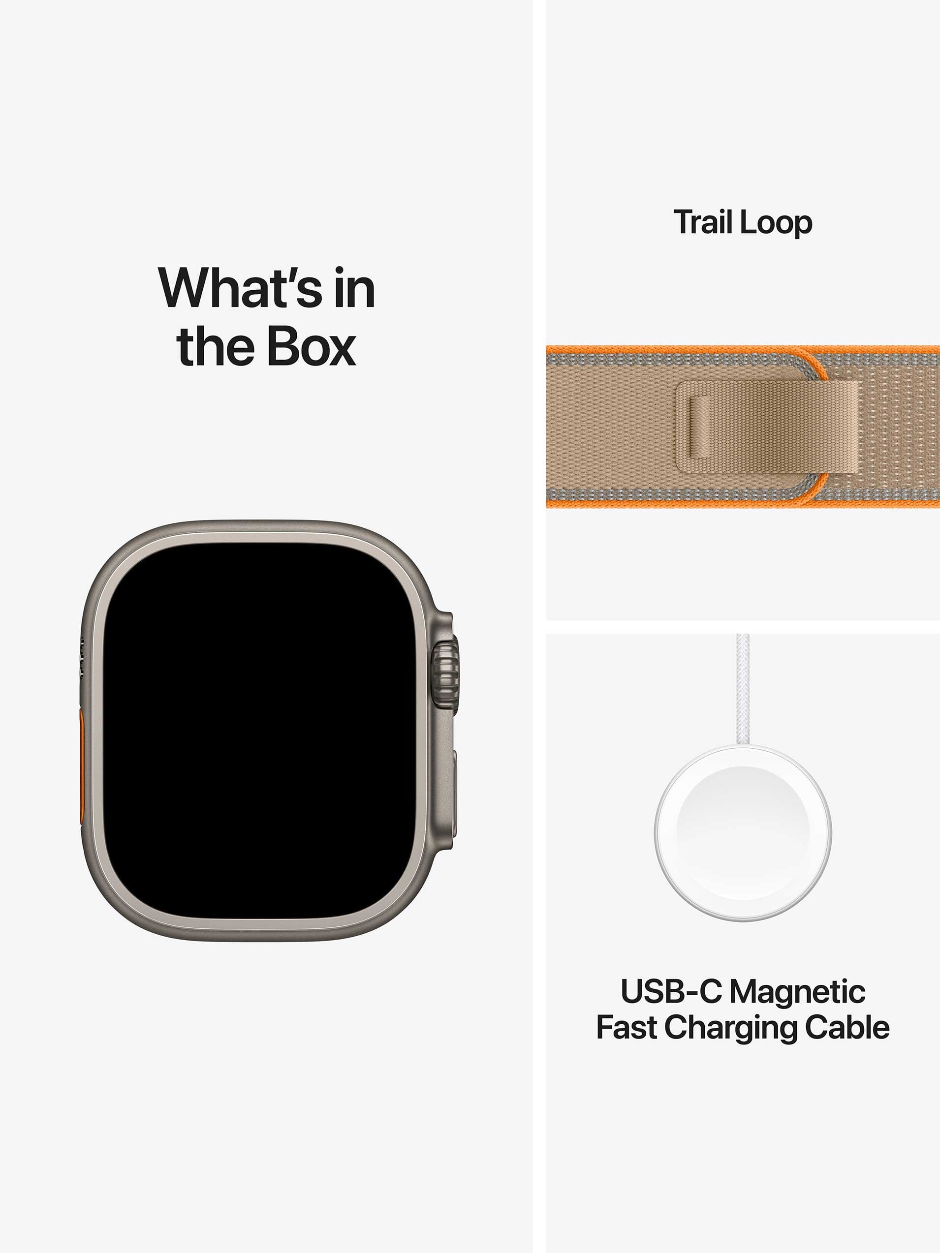 Apple Watch Ultra 4 Natural Titanium Case with Trail Loop