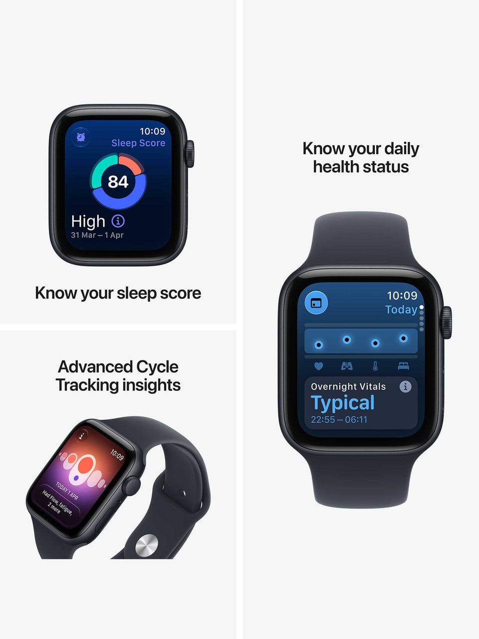 Apple Watch SE 3 Starlight Aluminium Case with Sport Band