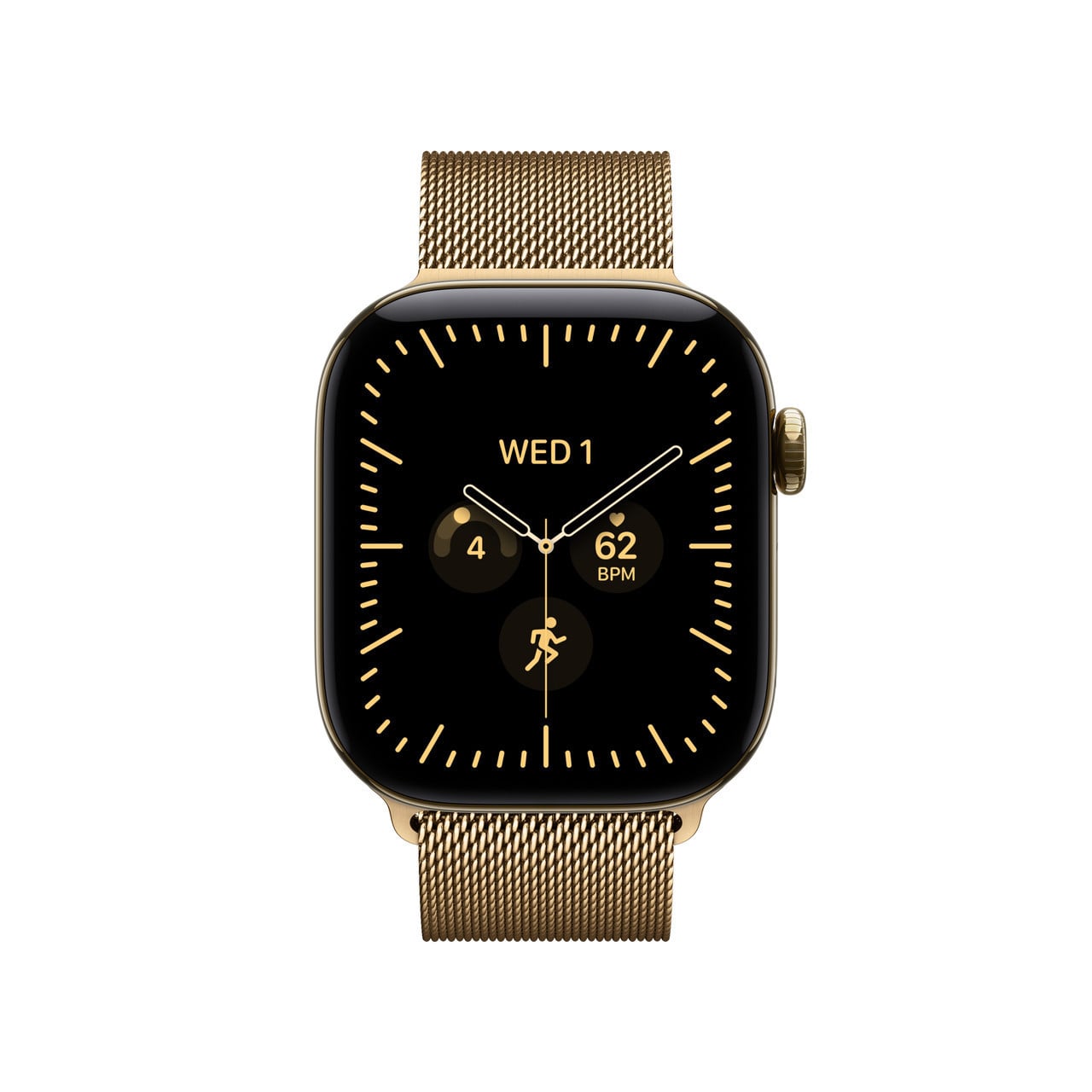 Apple Watch Series 12 Radiant Gold Titanium Case with Milanese Loop