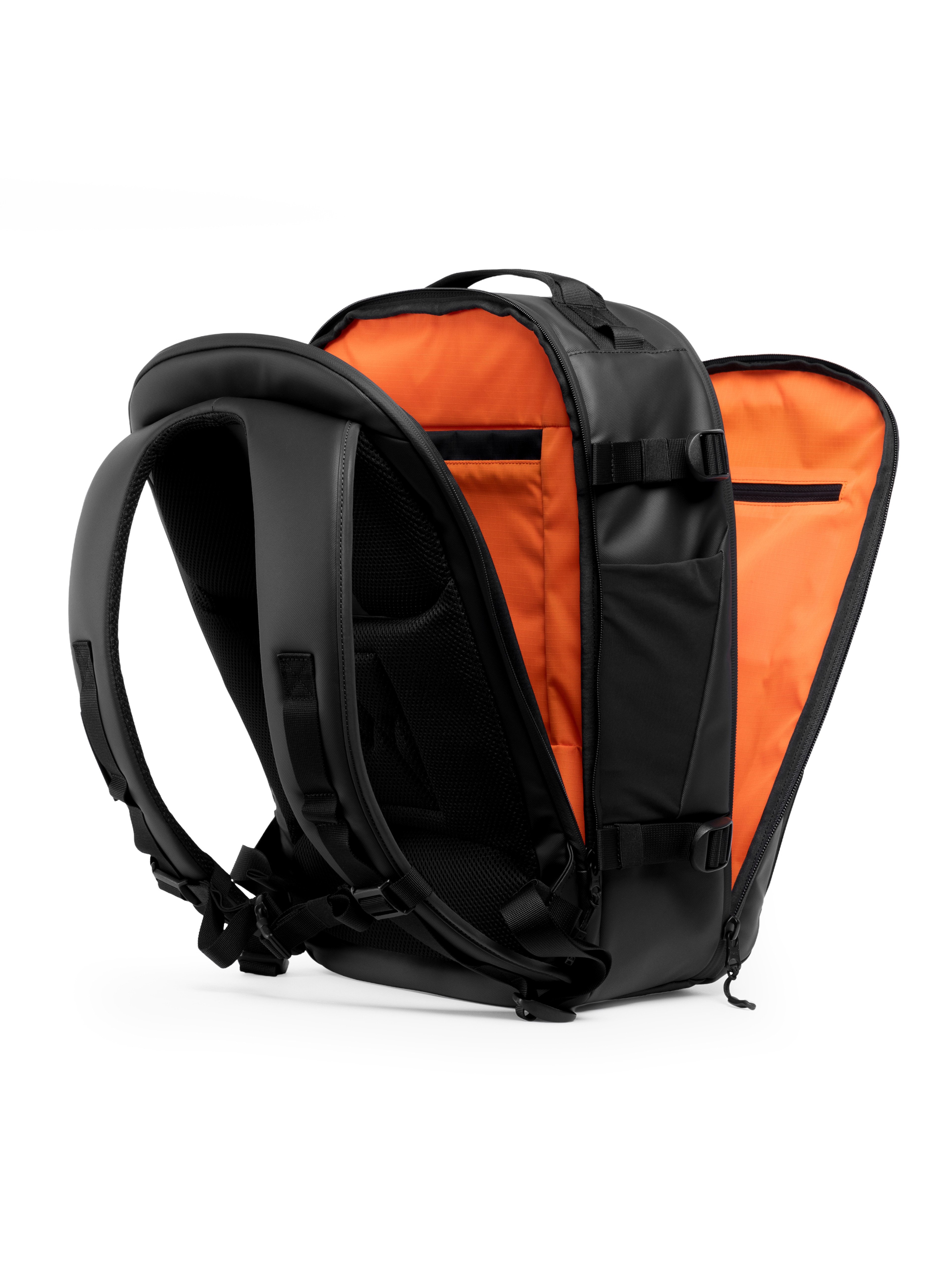 Stubble & Co Black Hybrid Backpack - Compartments