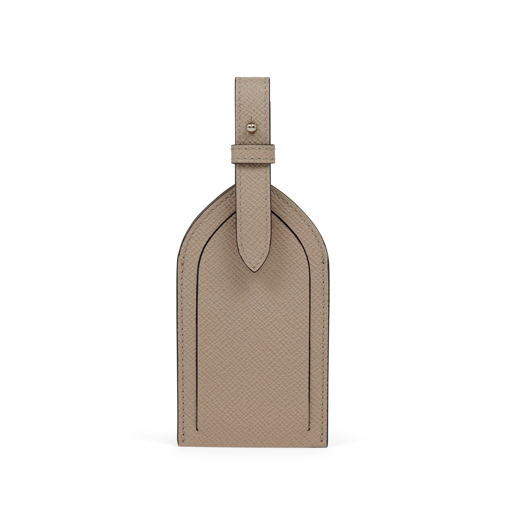 Smythson Sandstone Luggage Tag – leather luggage tags