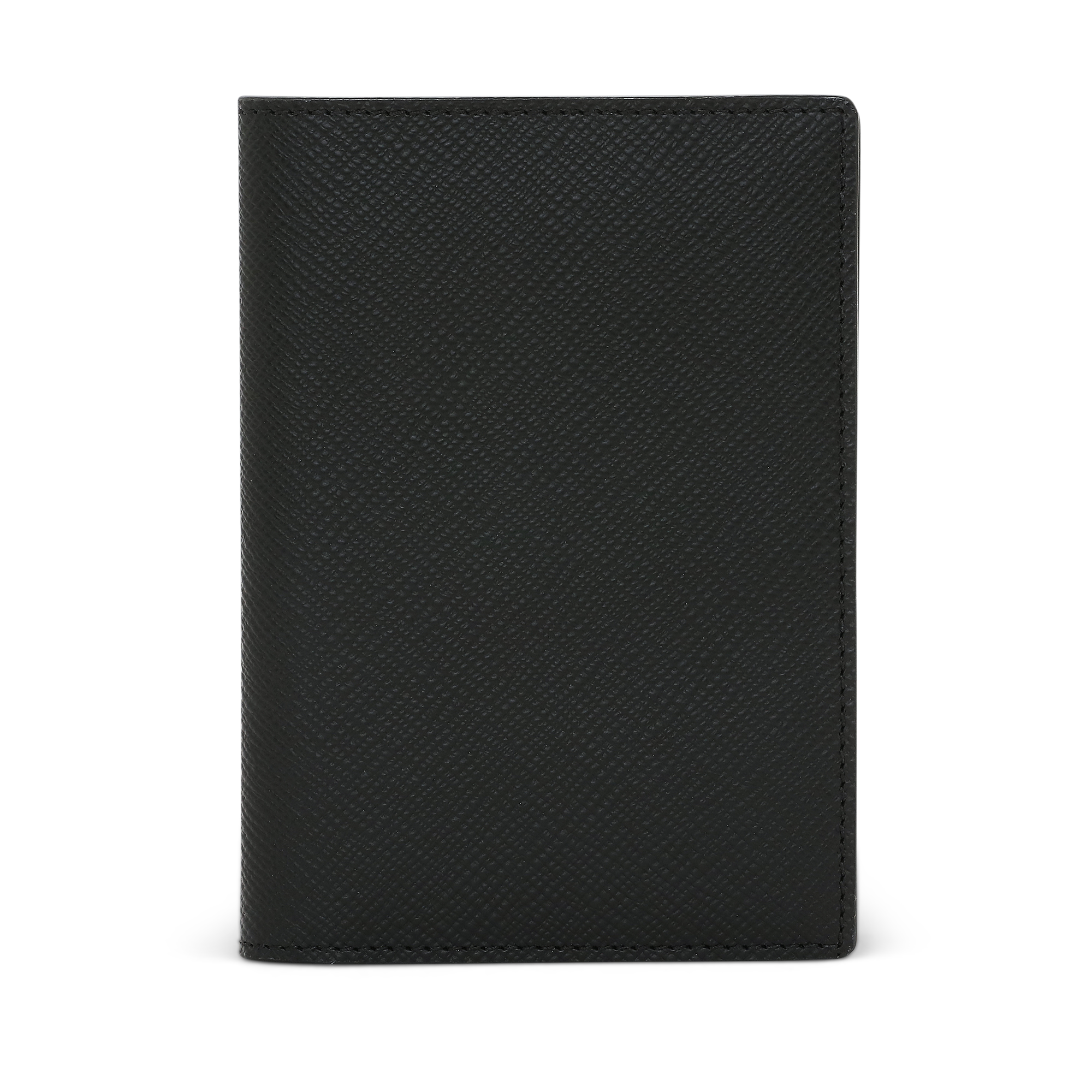 Smythson Black Leather Passport Cover closed