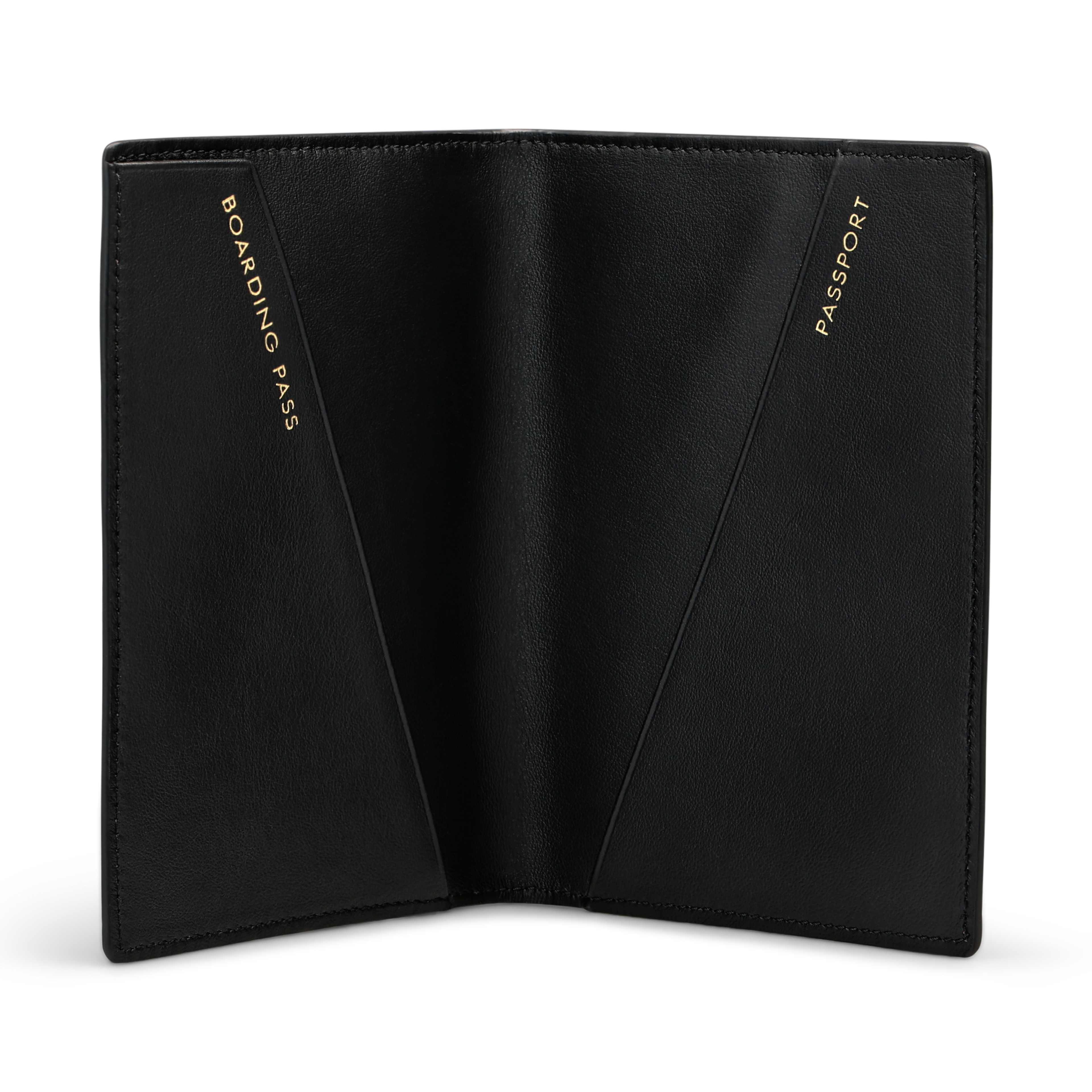 Smythson Red Leather Passport Cover open