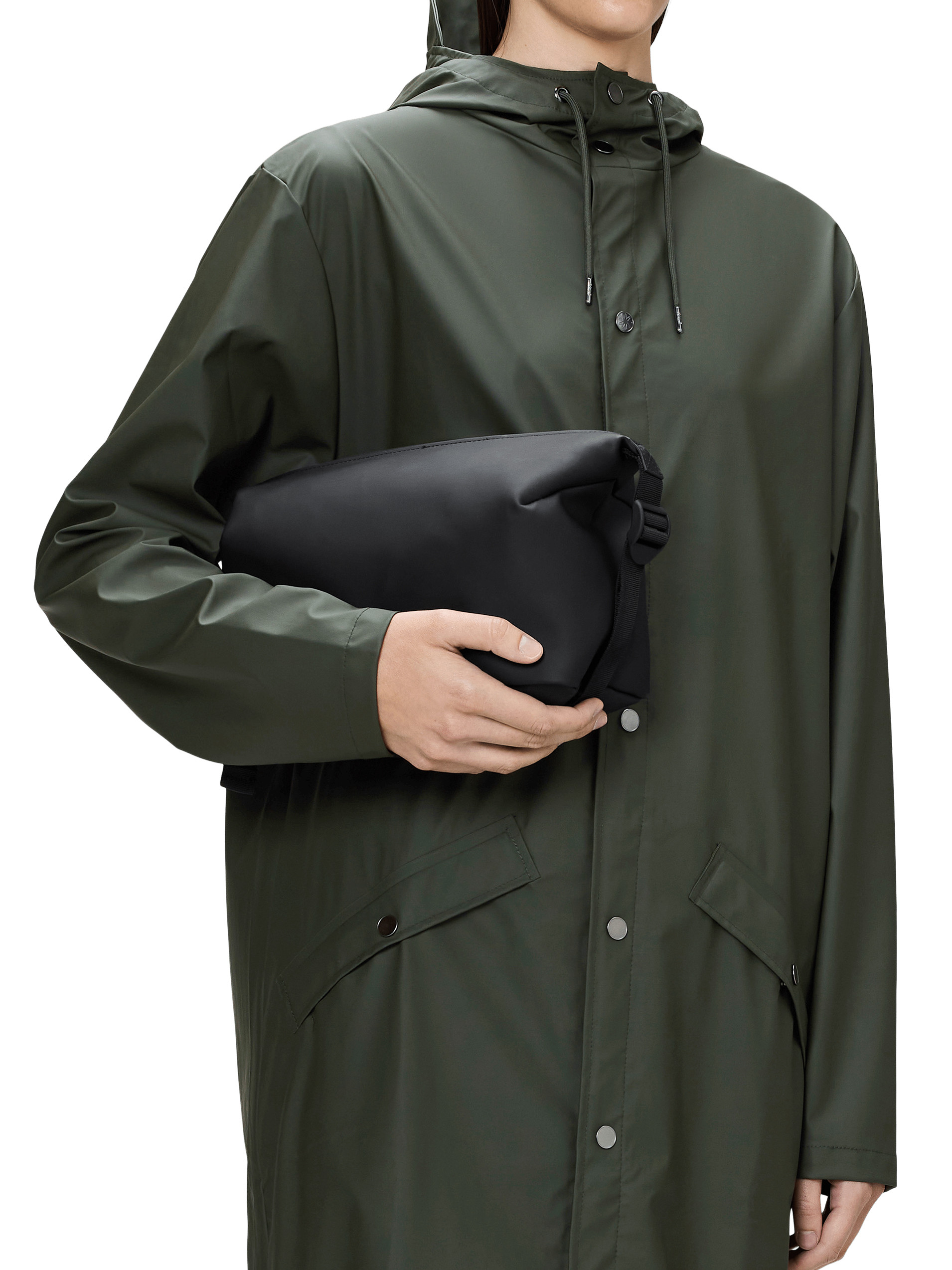 Rains Black Hilo Wash Bag - Lifestyle