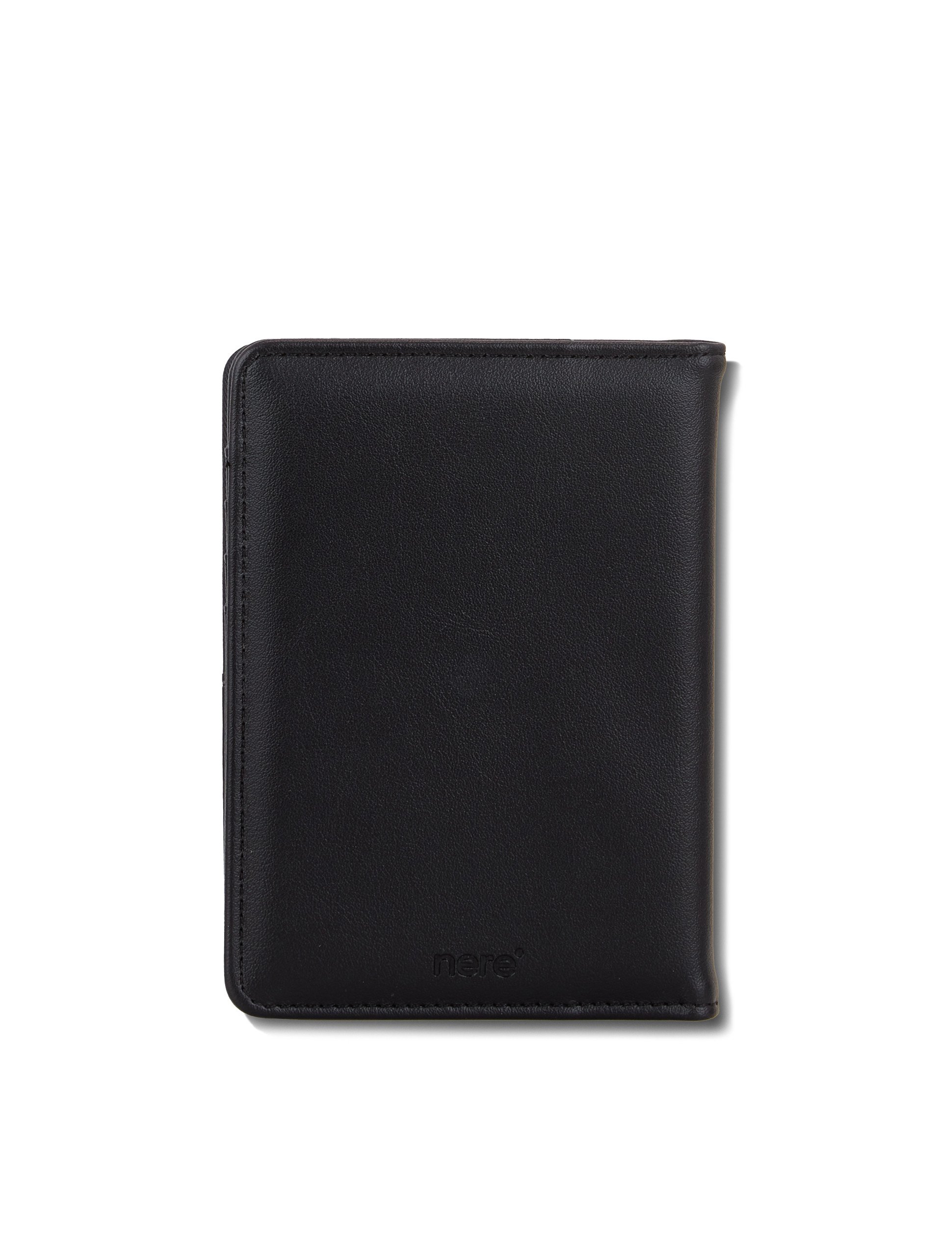 Nere RFID Black Passport Cover