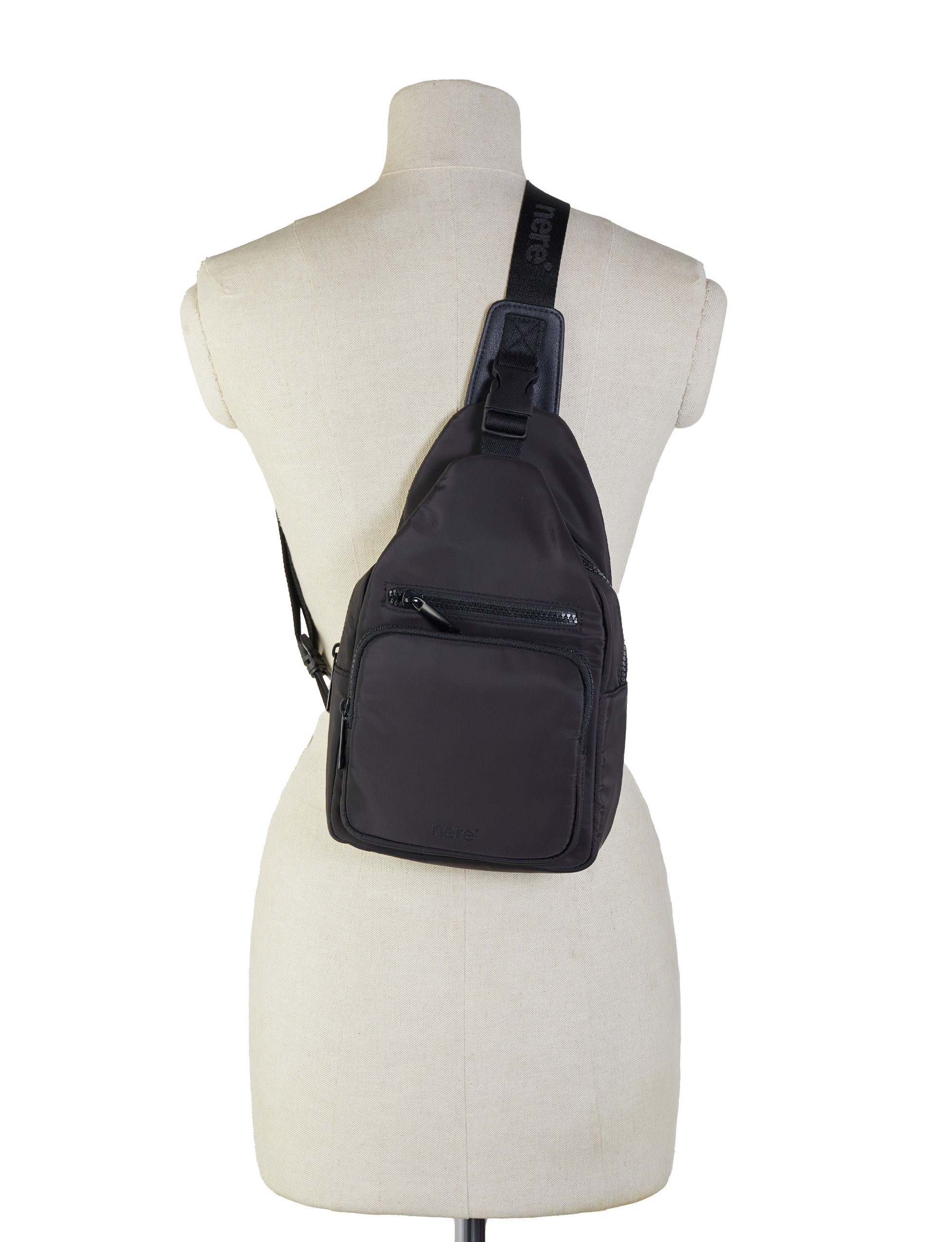 Nere Seeker Black Sling Bag - Lifestyle