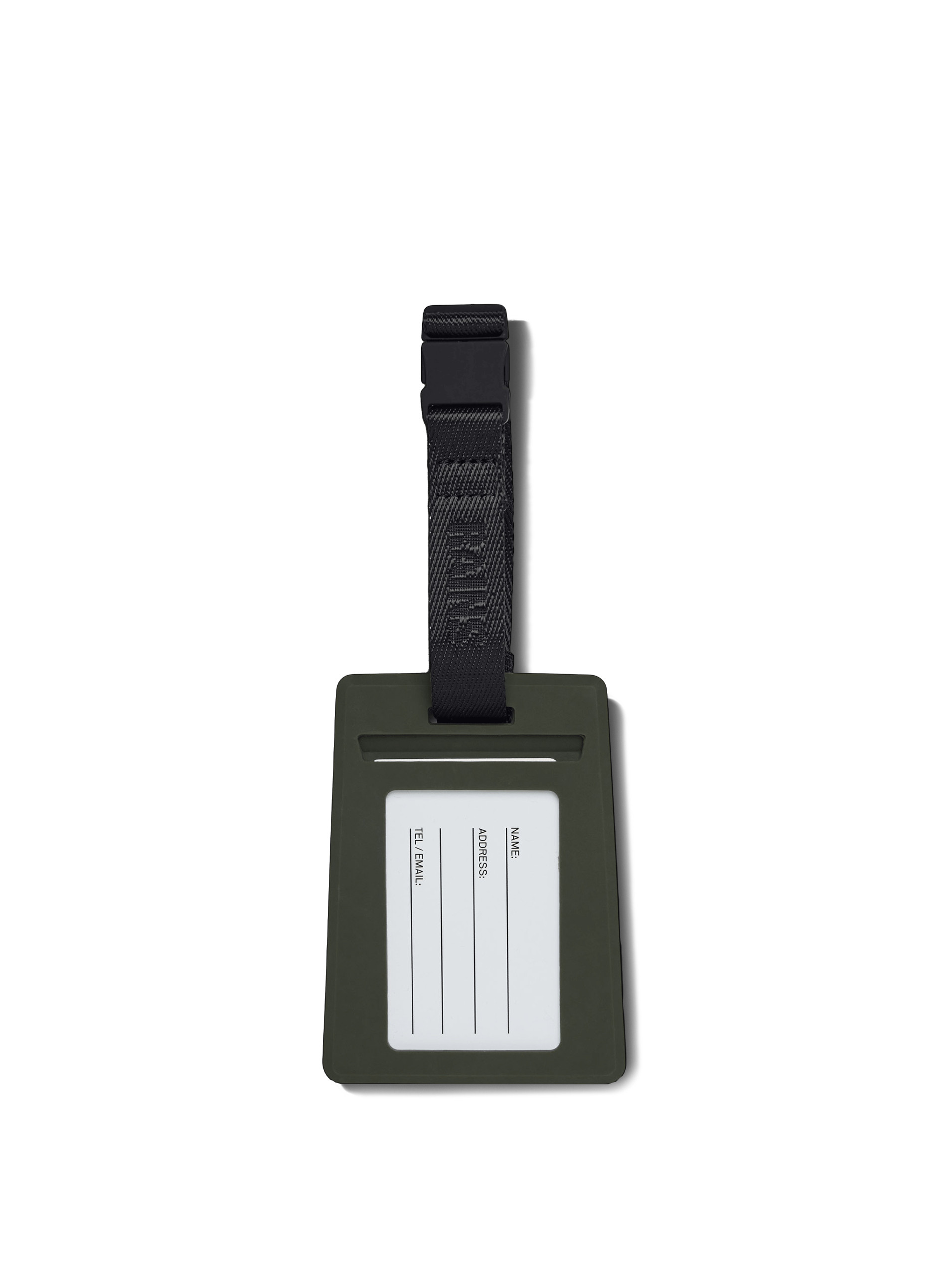 Rains Green Travel Tag - Back
