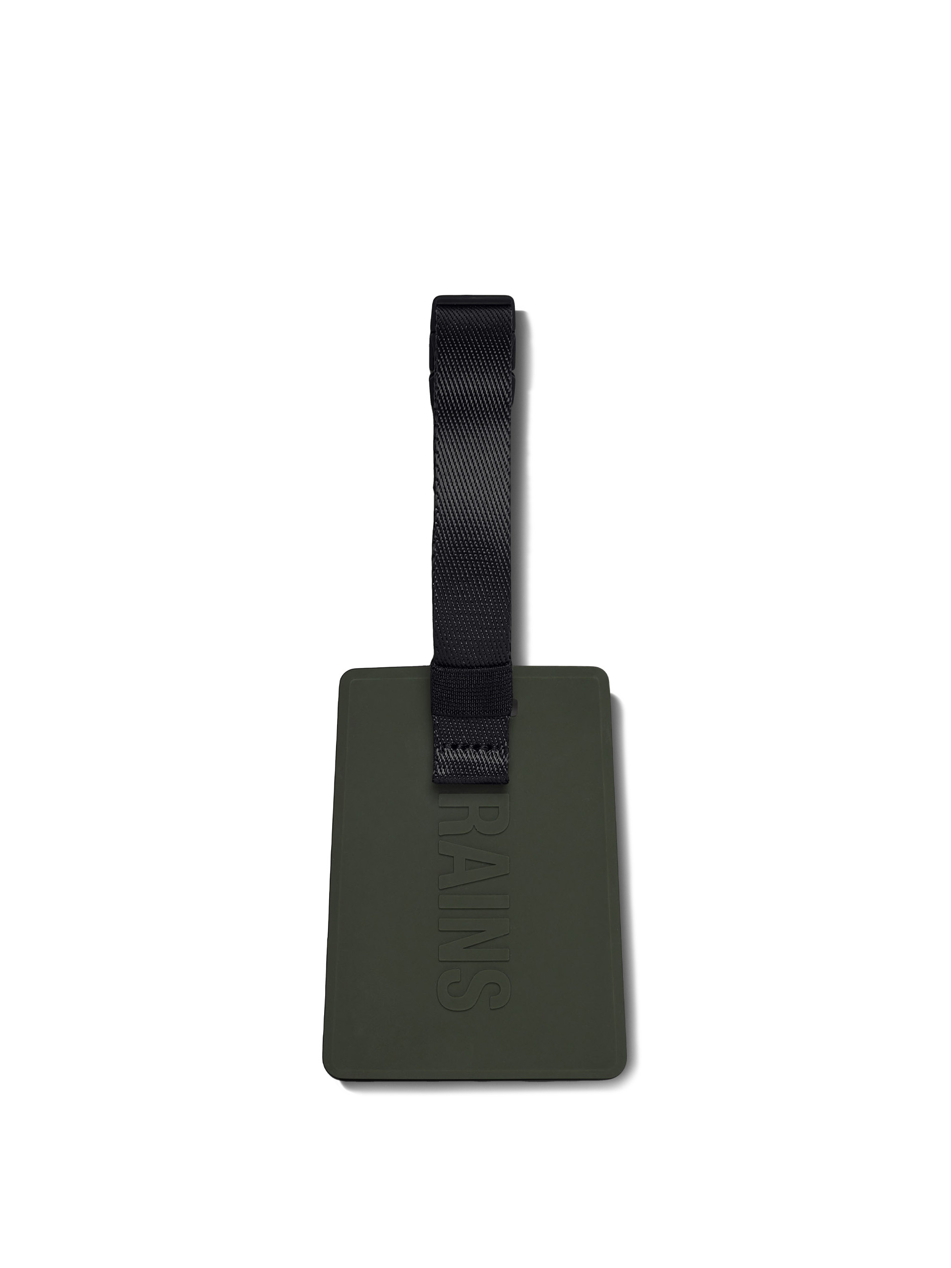 Rains Green Travel Tag – waterproof travel tag