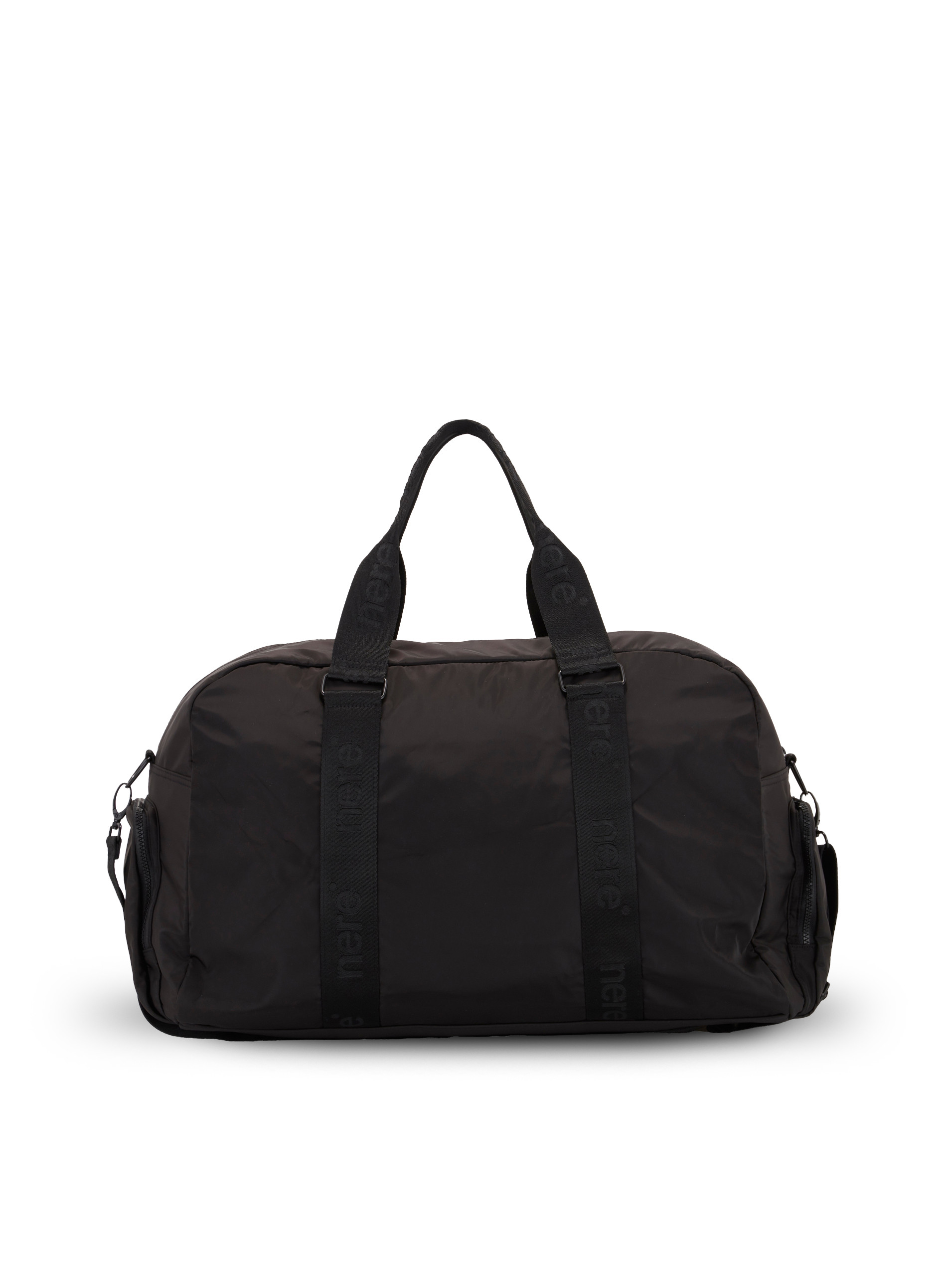 Nere Seeker Black Duffle Bag - Back