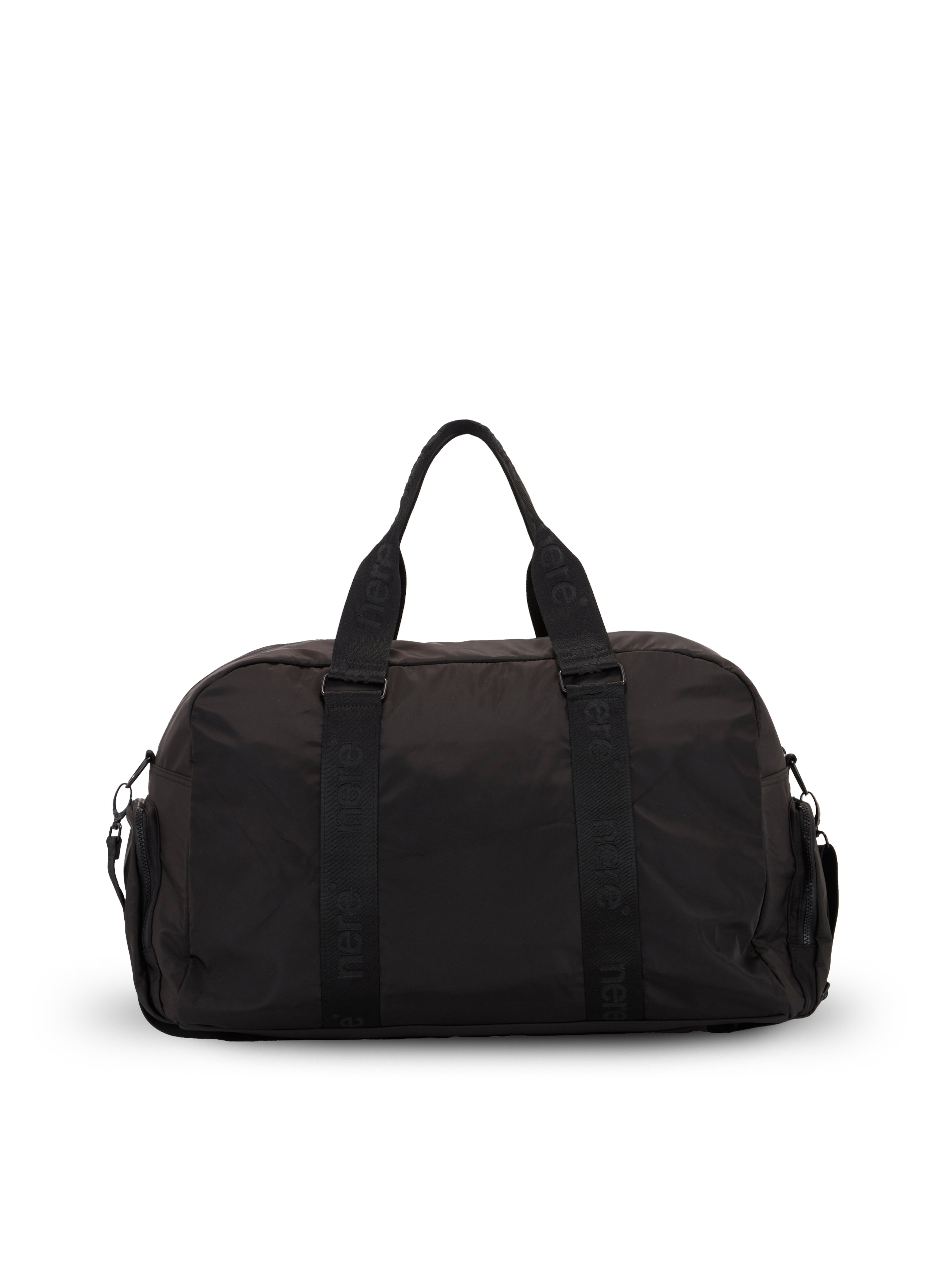 Nere Seeker Black Duffle Bag - Back