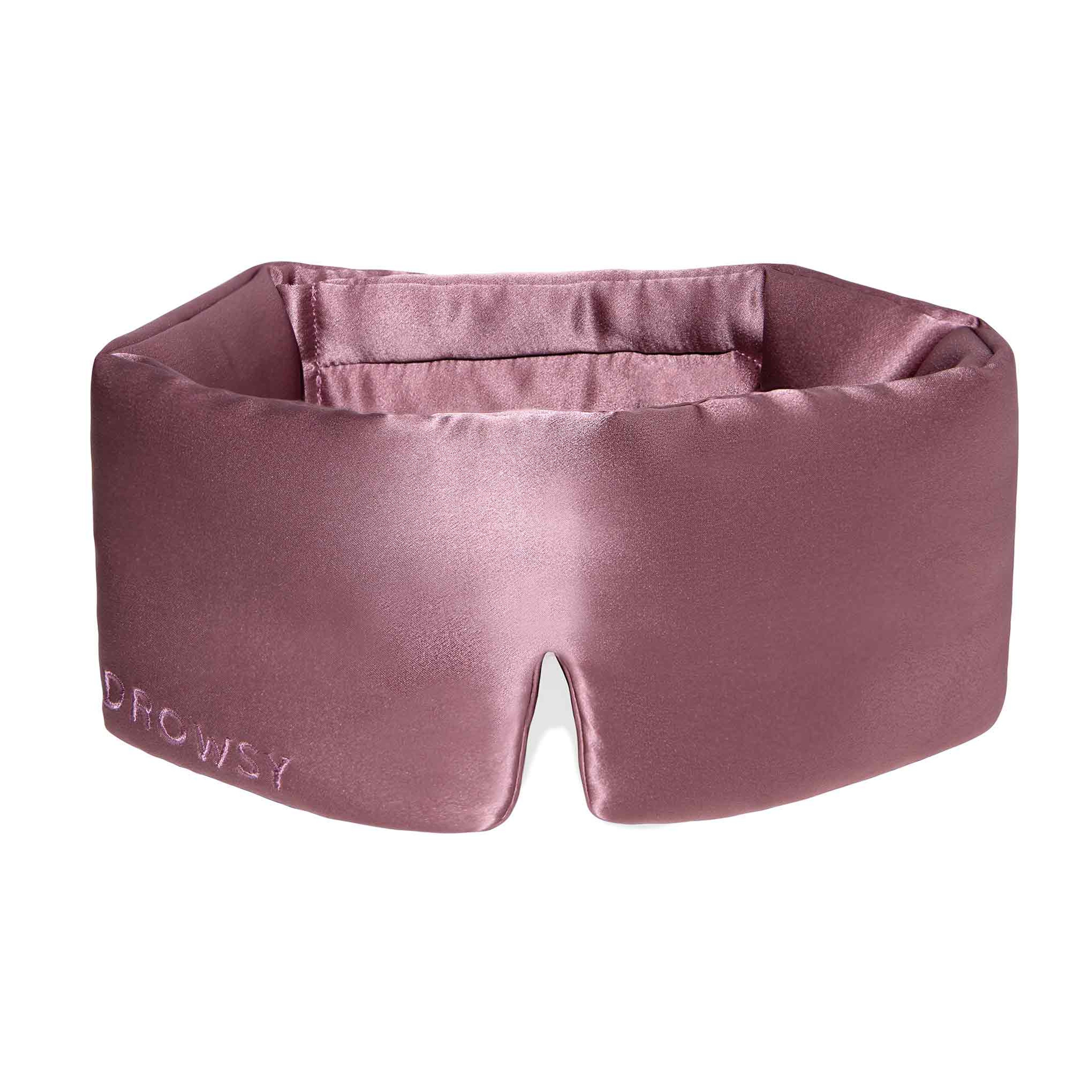 Drowsy Damask Rose Original Silk Sleep Mask - Front