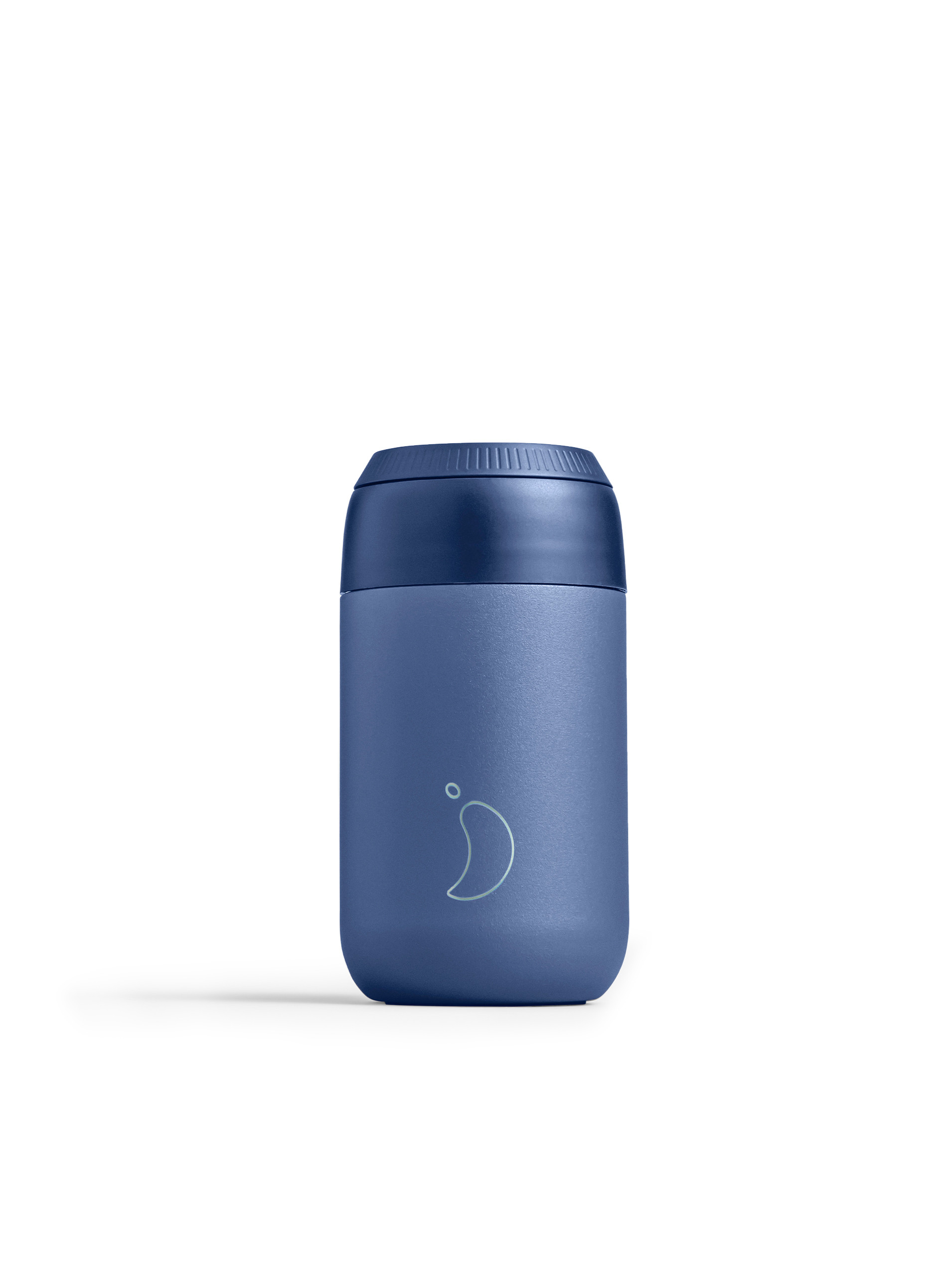 Chilly's Series 2 Whale Blue Coffee Cup, 340ml - Closed